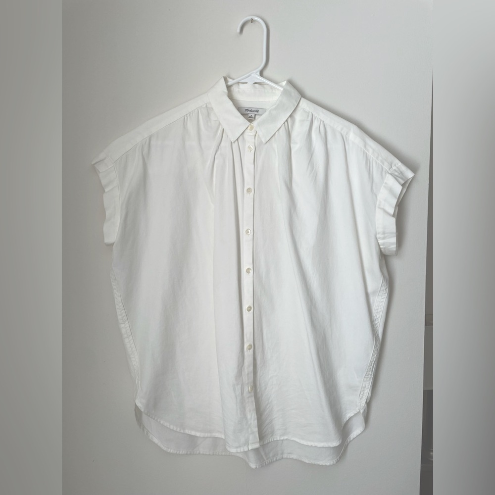 Madewell Central Shirt in White, Size Small